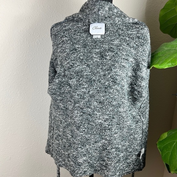Chaus Gray Knit Cardigan Sweater - Picture 6 of 14